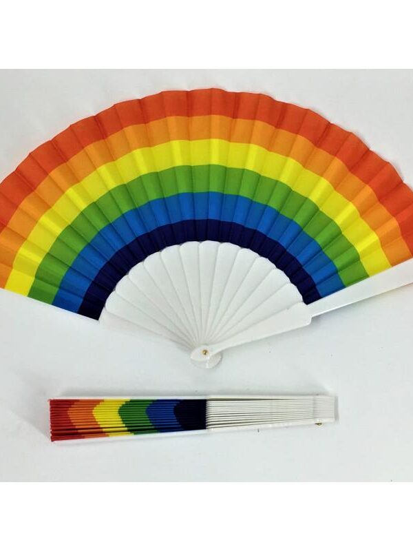 Abanico Plástico Bandera LGBT+