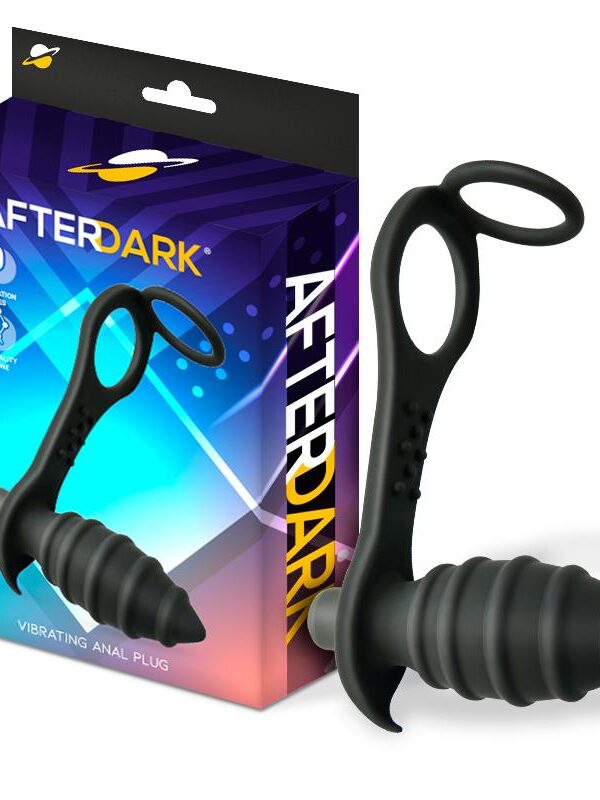 Aksten Plug Anal con Vibración y Anillo para Testículos