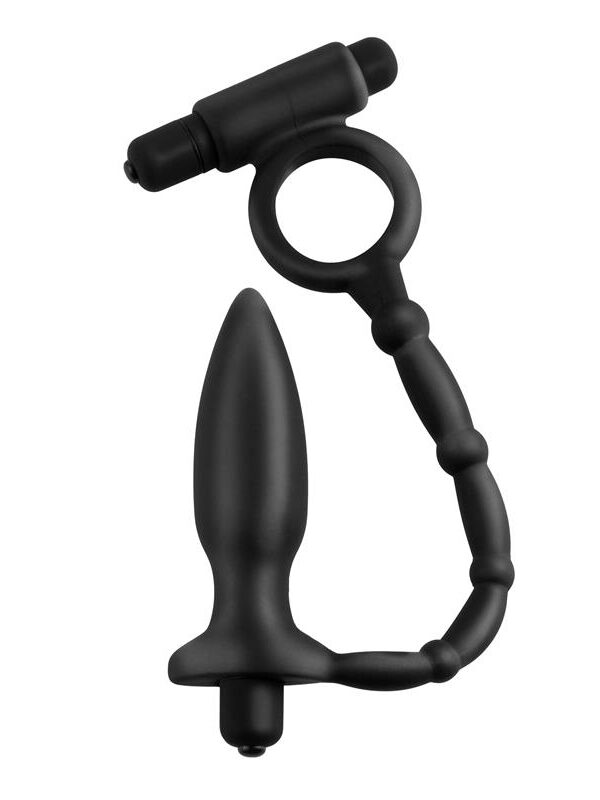 Anal Fantasy Collection  Ass-Kicker with Cockring - Color Negro