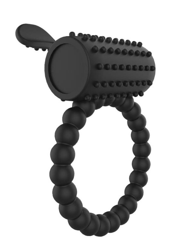 Anillo para el Pene con Vibración Negro