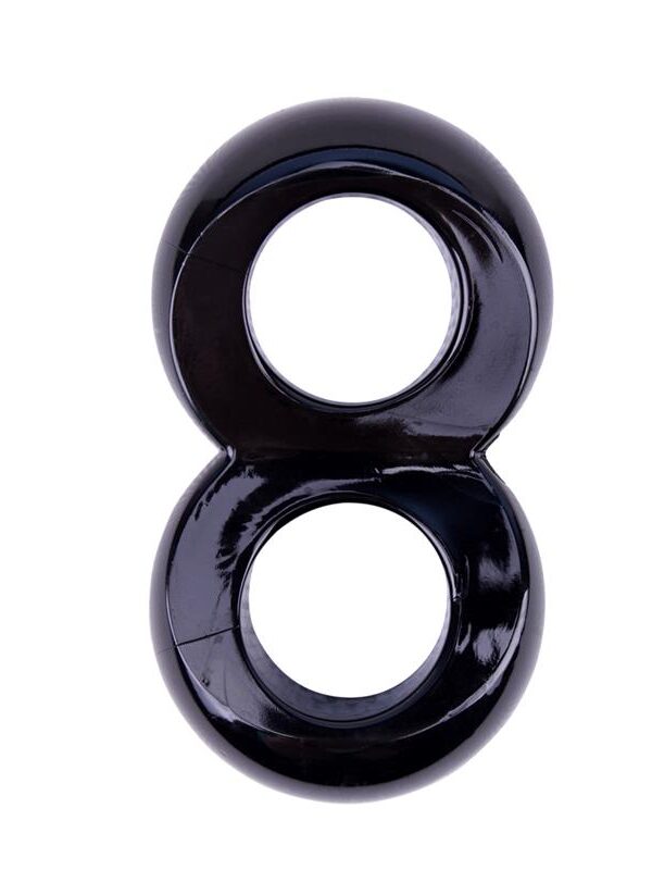 Anillo para el Pene Doble Duo Cock 8 Negro