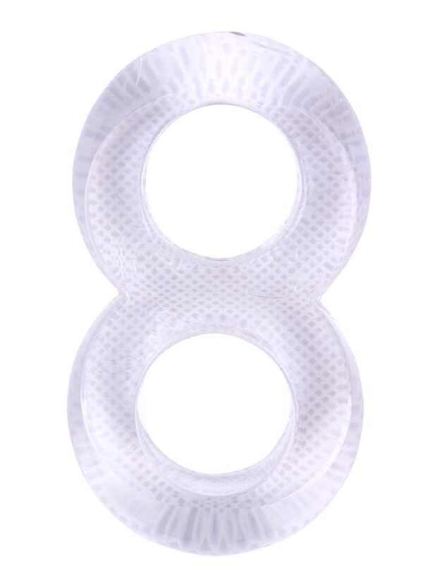 Anillo para el Pene Doble Duo Cock 8 Transparente