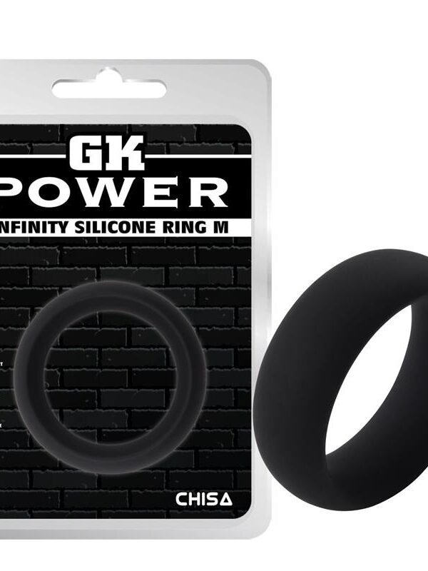 Anillo para el Pene Infinity Silicona M Negro
