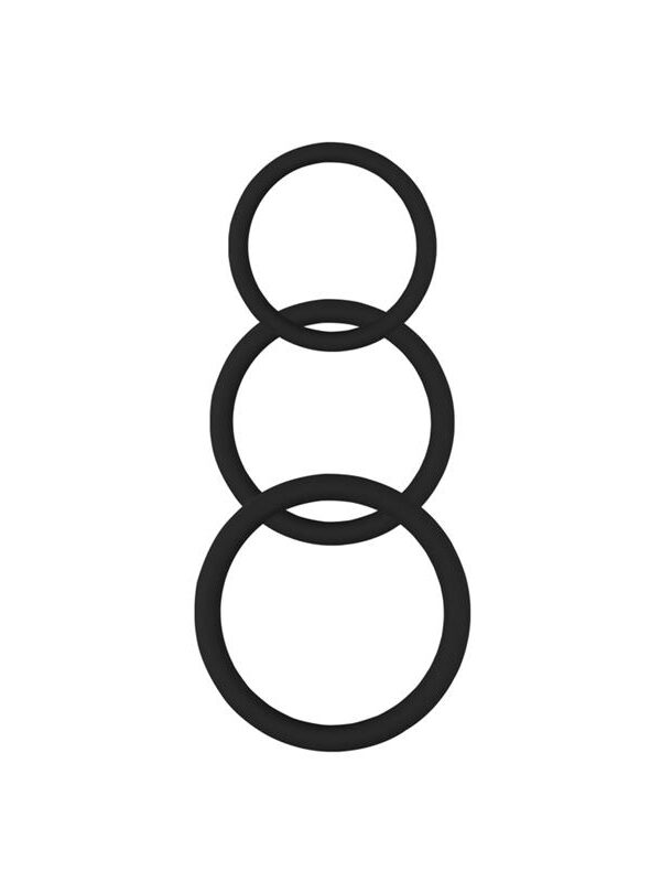 Anillo para el Pene Magnum Force  Silicona Negro