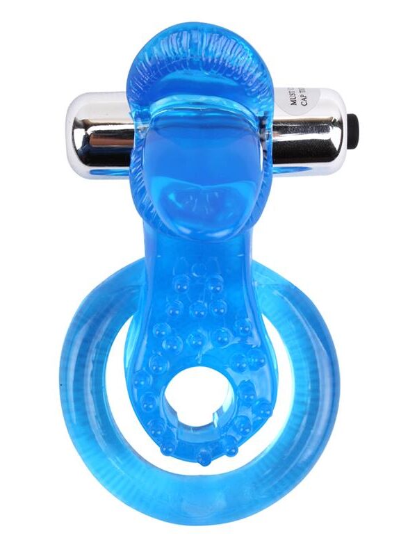 Anillo Vibrador para el Pene The Tongue Azul