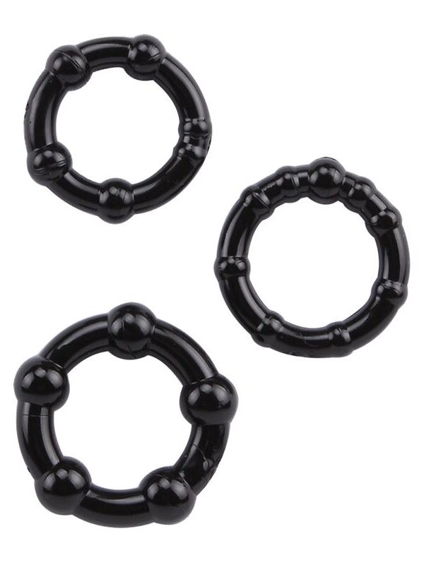 Anillos para el Pene Beaded Negro