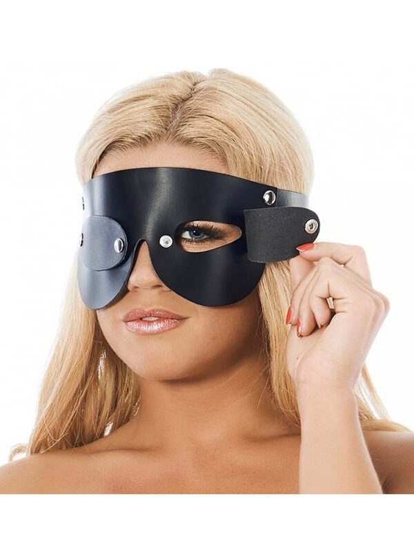 Antifaz con Anteojeras Desmontables Cuero Ajustable