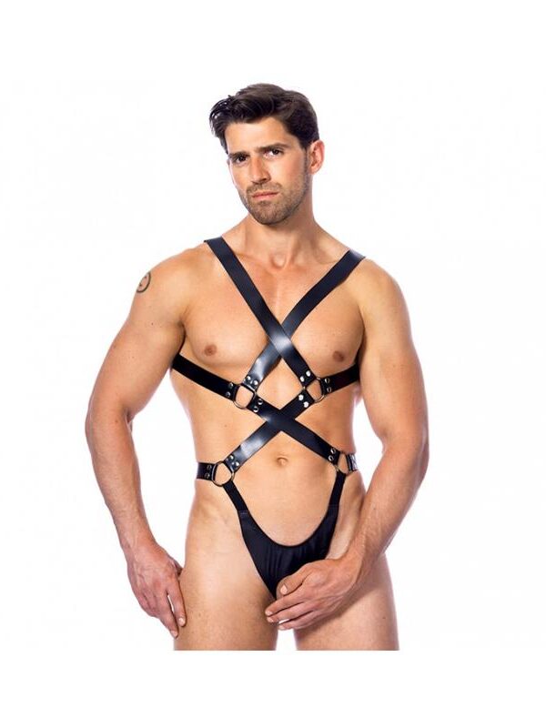 Arnés Ajustable de Cuero de Cuerpo Entero