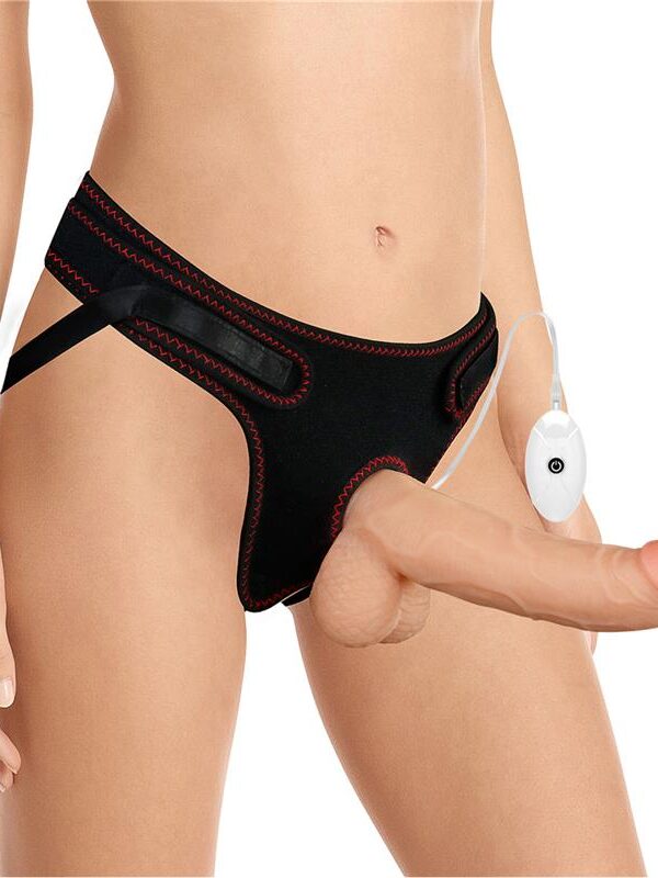 Arnés con Dildo con Vibración y Control Remoto 8.5