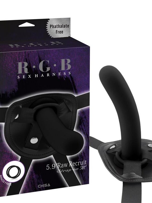 Arnés con Dildo Raw Recruit Talla M Negro