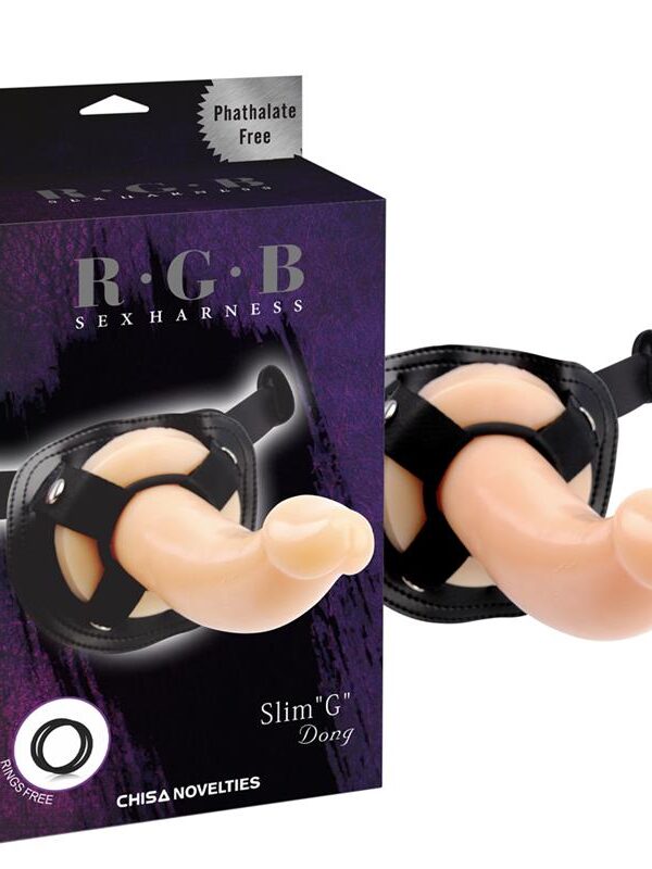 Arnés y Dildo Slim G 19 cm Natural