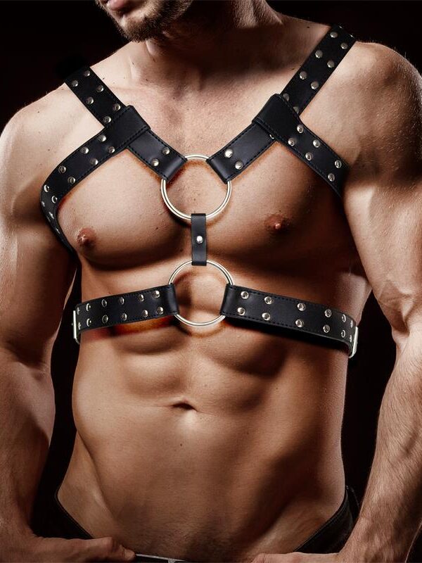 Aurum Arnés Masculino para Bondage Cuero Vegano