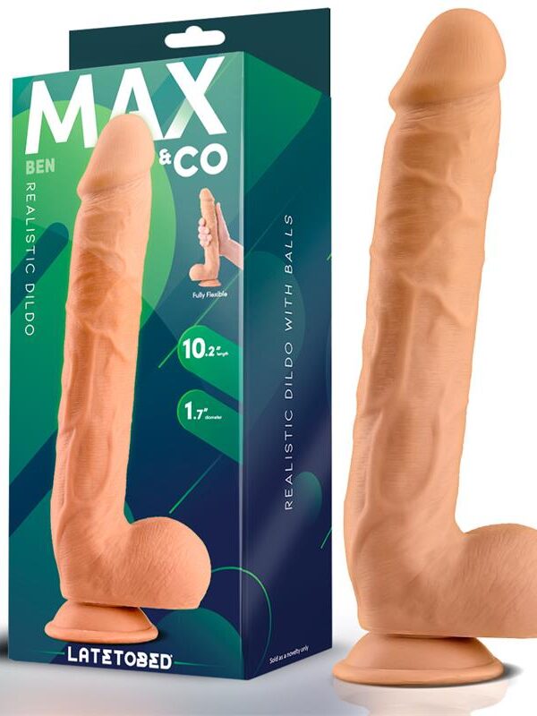 Ben Dildo Realista con Testículos 10.2 Natural