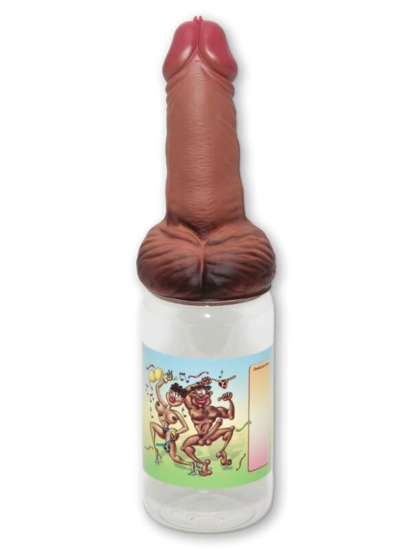 Biberón en Forma de Pene Mulato Pequeño 360 ml