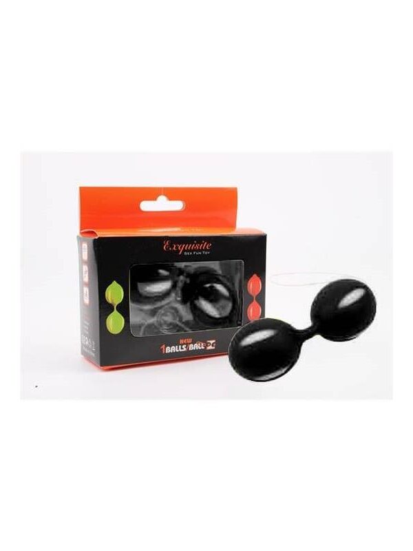 BOLAS BEN WA SILICONA 10.3 CM NEGRAS