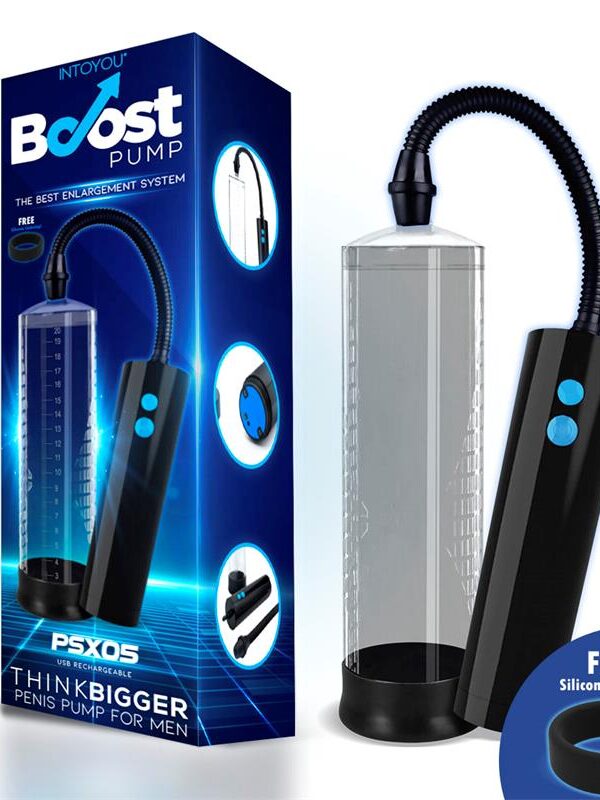 Bomba con Control Remoto para el Pene PSX05 USB Recargable Transparente