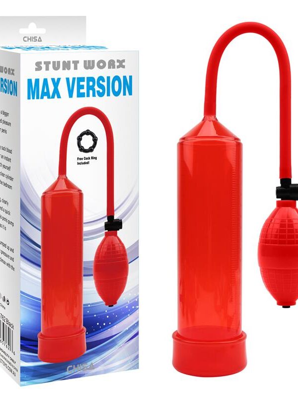 Bomba de Succion para el Pene MAX Version Rojo