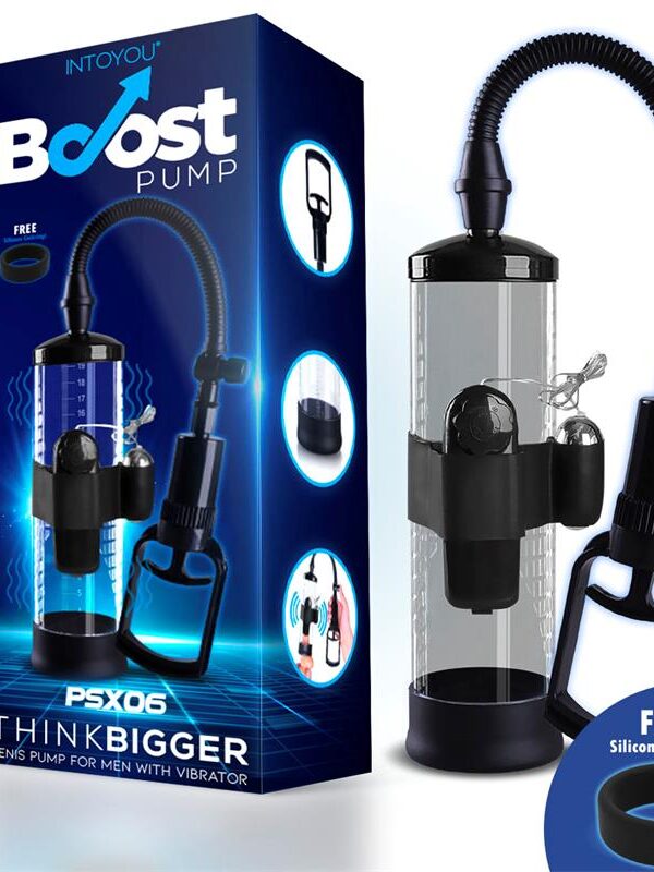 Bomba Manual para el Pene con Accesorio de Vibración PSX06