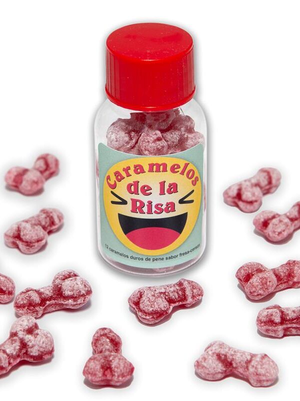 Bote Caramelos Pene Risa 12 und