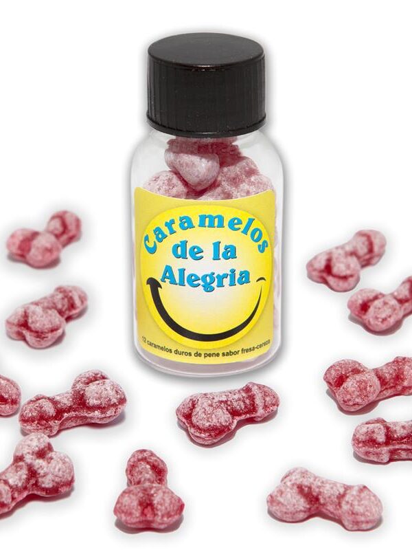 Bote Caramelos Pene Alegría 12 und