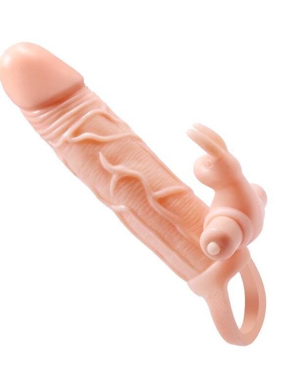 Brave Man Funda para el Pene con Vibración + 5cm