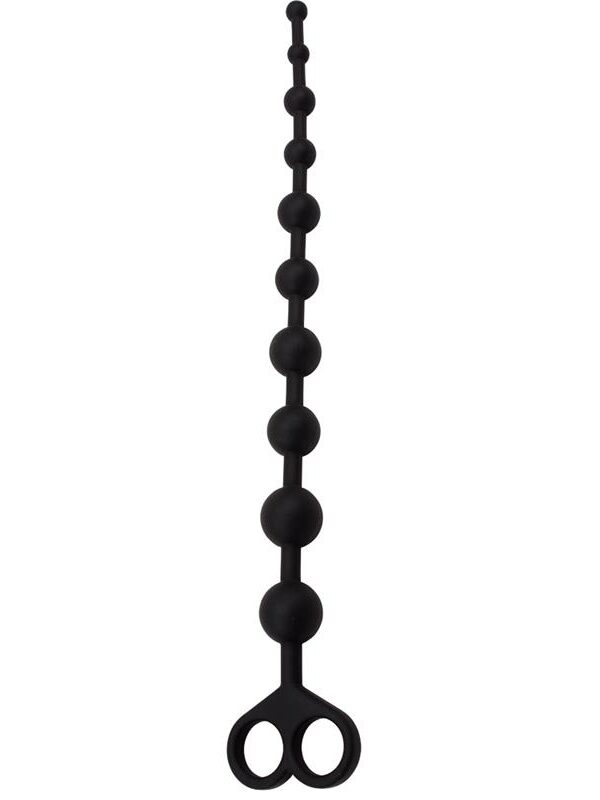 Cadena Anal 30.8 x 2.4 cm Silicona Negro