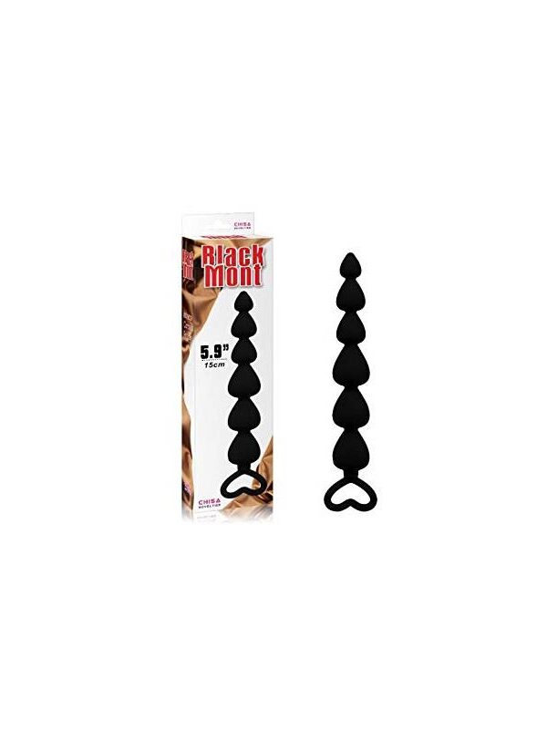 Cadena Anal Lovers 19 cm Beads Silicona Negro