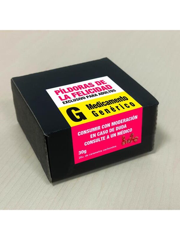 Caja Caramelos Píldora Felicidad  20 und 30 gr