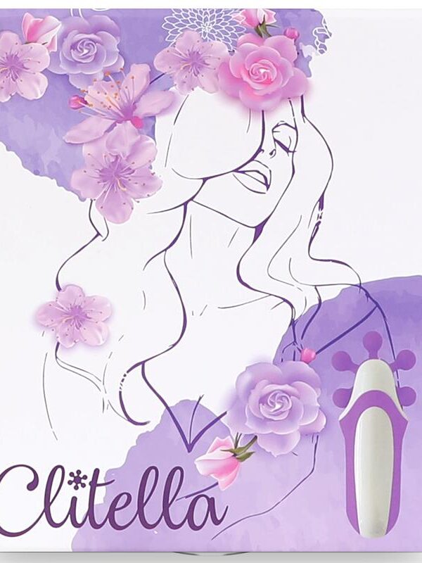 Clitella Estimulador Sexo Oral con Accesorios Púrpura
