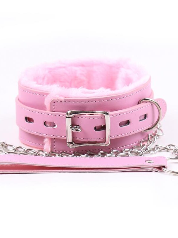 Collar con Correa Rosa Pastel