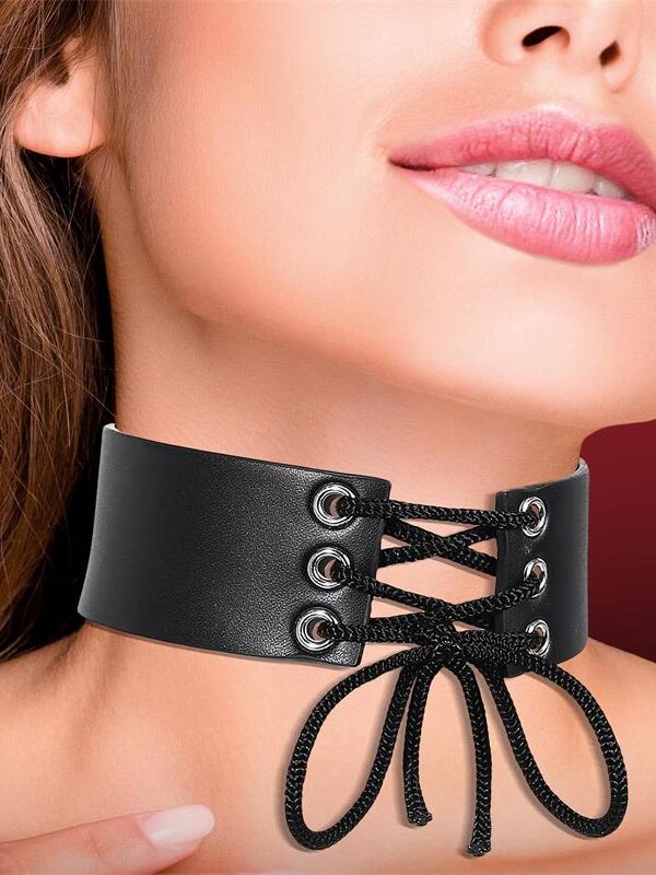 Collar con Lazo Cuero Vegano Talla Única