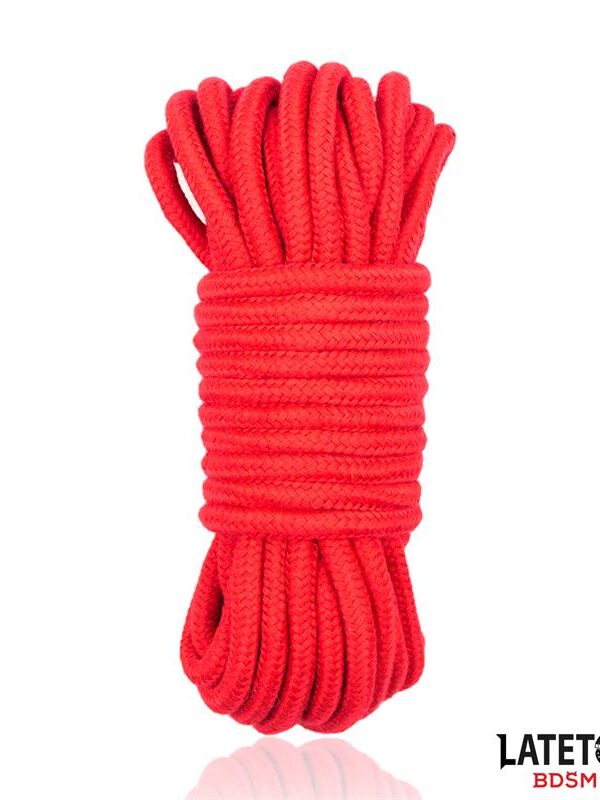 Cuerda Bondage de Algodón 5 m Roja