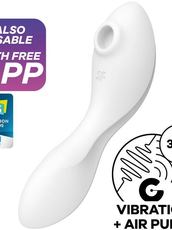 Curvy Trinity 5 con APP Satisfyer Connect Blanco