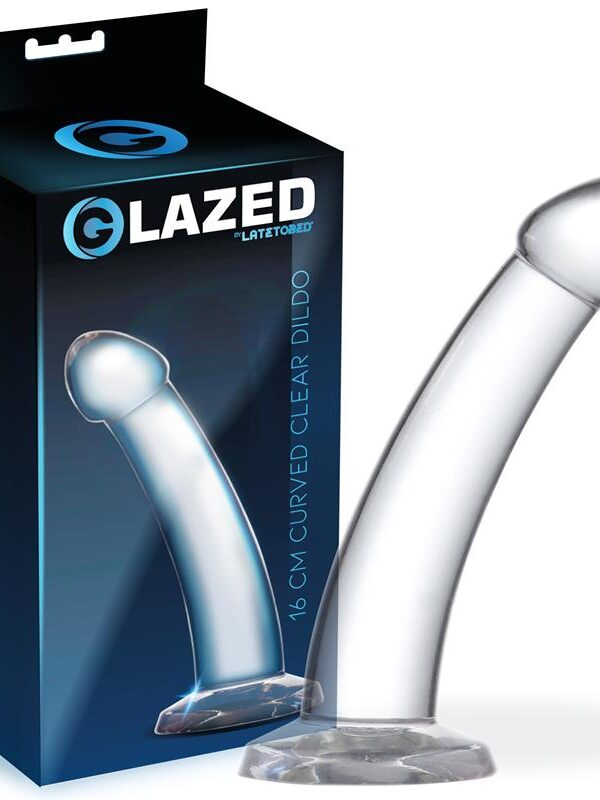 Dildo Curvado Material Cristalino 16 cm