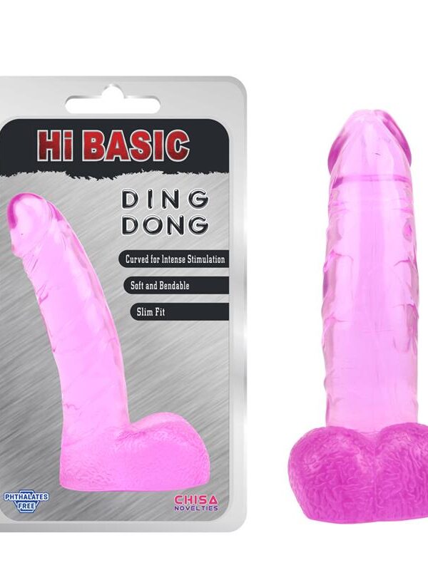 Dildo Ding Dong Transparente-Pink
