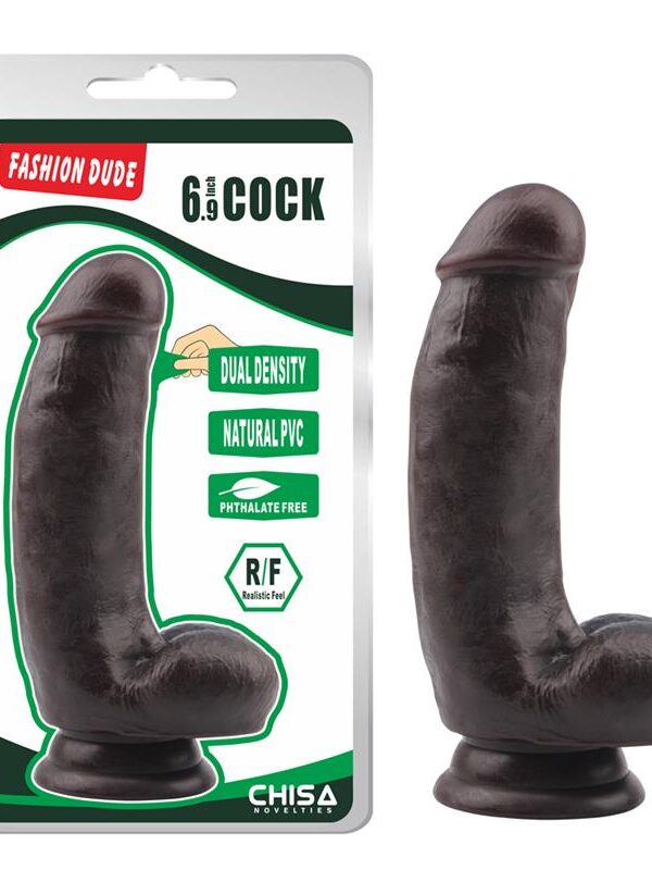 Dildo Dual Density Fashion Dude 17.2 x 4.1 cm Marron