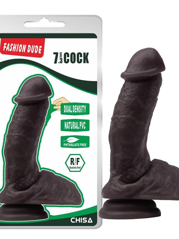 Dildo Dual Density Fashion Dude 18.5 x 4.3 cm Marron