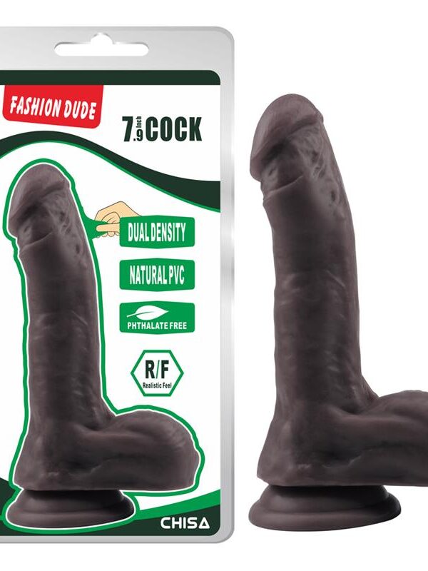 Dildo Dual Density Fashion Dude 20.5 x 4.5 cm Marron