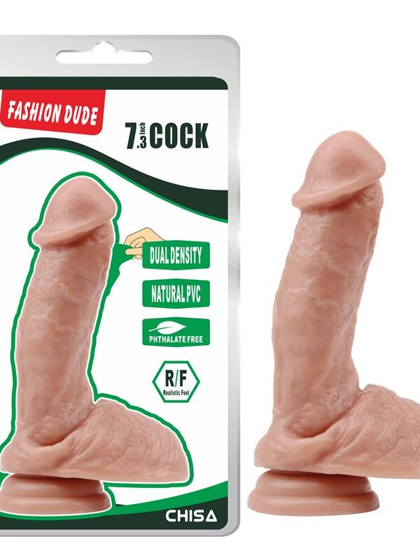Dildo Dual Density Fashion Dude 7.3 Natural