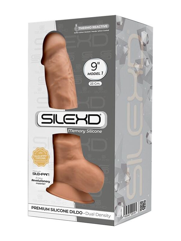 Dildo Dual Density Mol.1 - 9 Caramelo