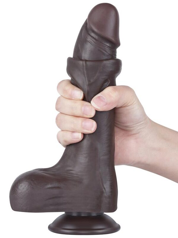 Dildo Dual Density Piel Deslizante 8.5