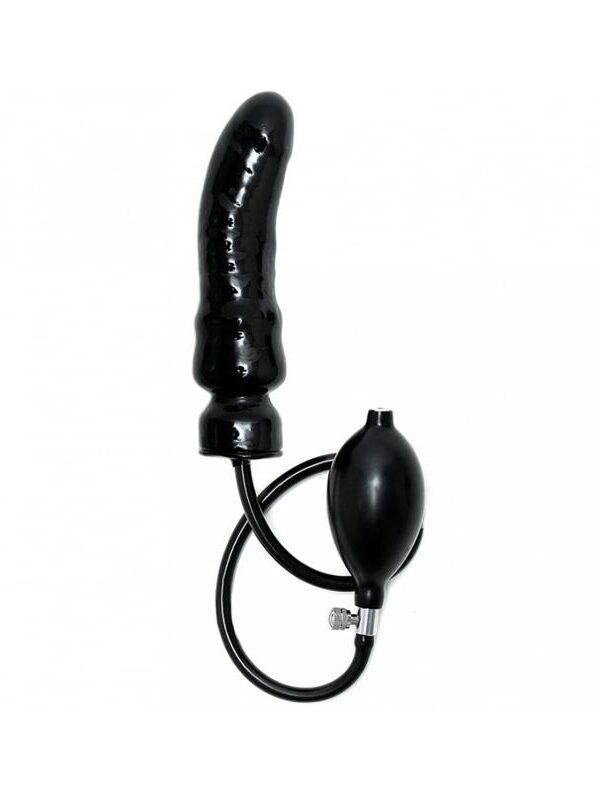 Dildo Inflable Látex Negro