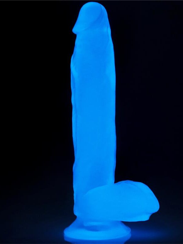 Dildo Lumino 10 Luz Azul