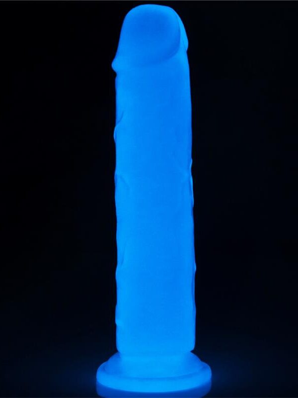 Dildo Lumino 8 Luz Azul