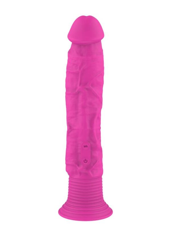 Dildo Realista con Vibración Silicona Rosa