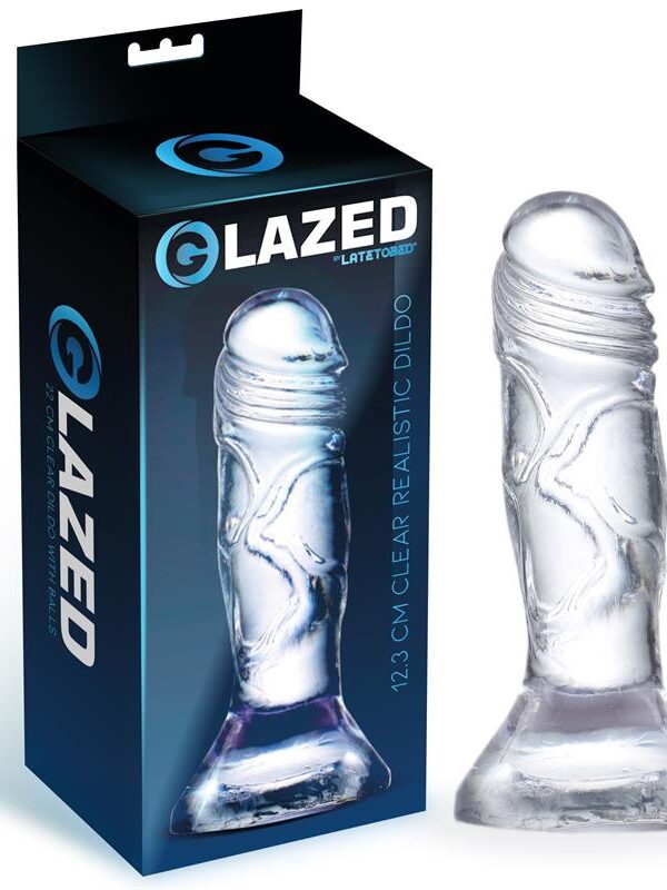 Dildo Realista Material Cristalino 12,3 cm