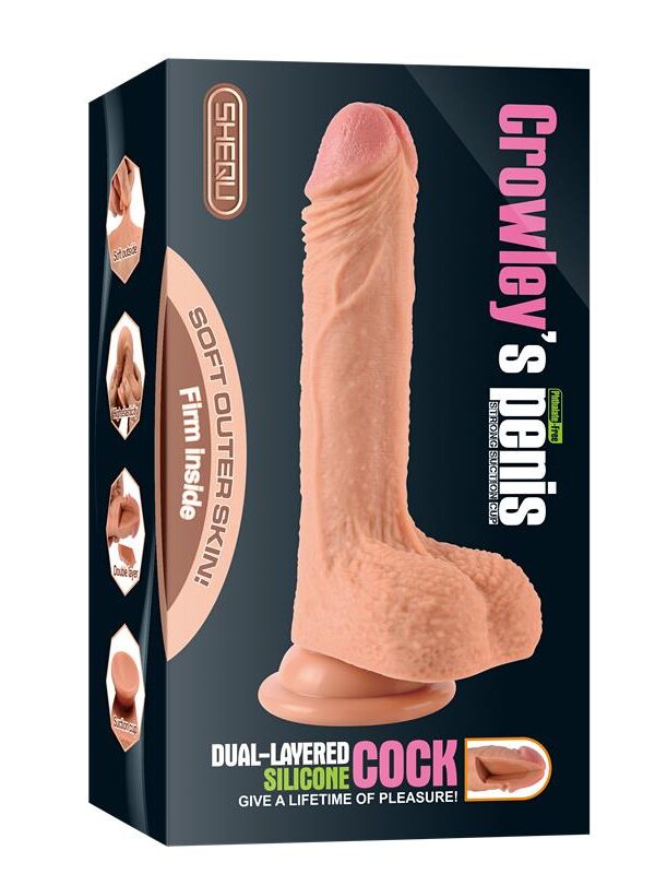 Dildo Silicona Doble Densidad Crowley 18 cm