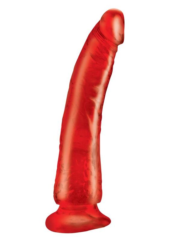 Dildo Slim 17,78 cm con Ventosa - Color Rojo
