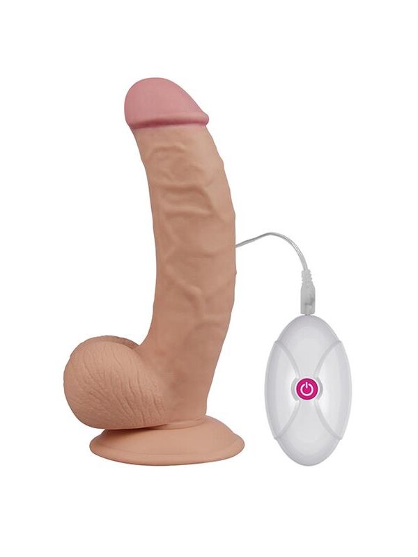Dildo The Ultra Soft Dude con Vibración 7.5 Natural