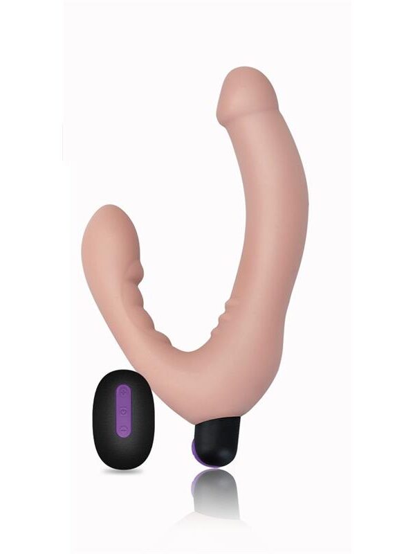Doble Dildo Strapless Silicona USB